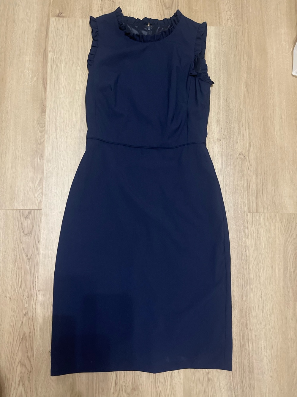 J. Crew Strapless Navy Dress (6T)